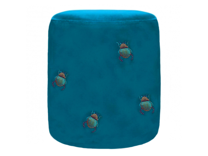 VB6 - Round velvet pouf _ MX HOME